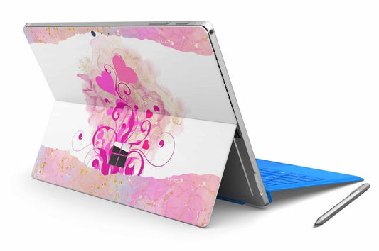 Microsoft Surface Pro 9 Skin Design Vinyl Premium Folie Modellwahl Motiv Boarder Hearts Aufkleber skins4u   