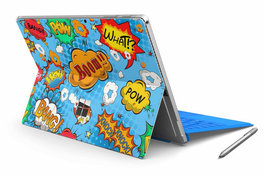 Microsoft Surface Pro 7 / 7+ Skin Design Vinyl Premium Folie Modellwahl Motiv Comics Blue Aufkleber skins4u   