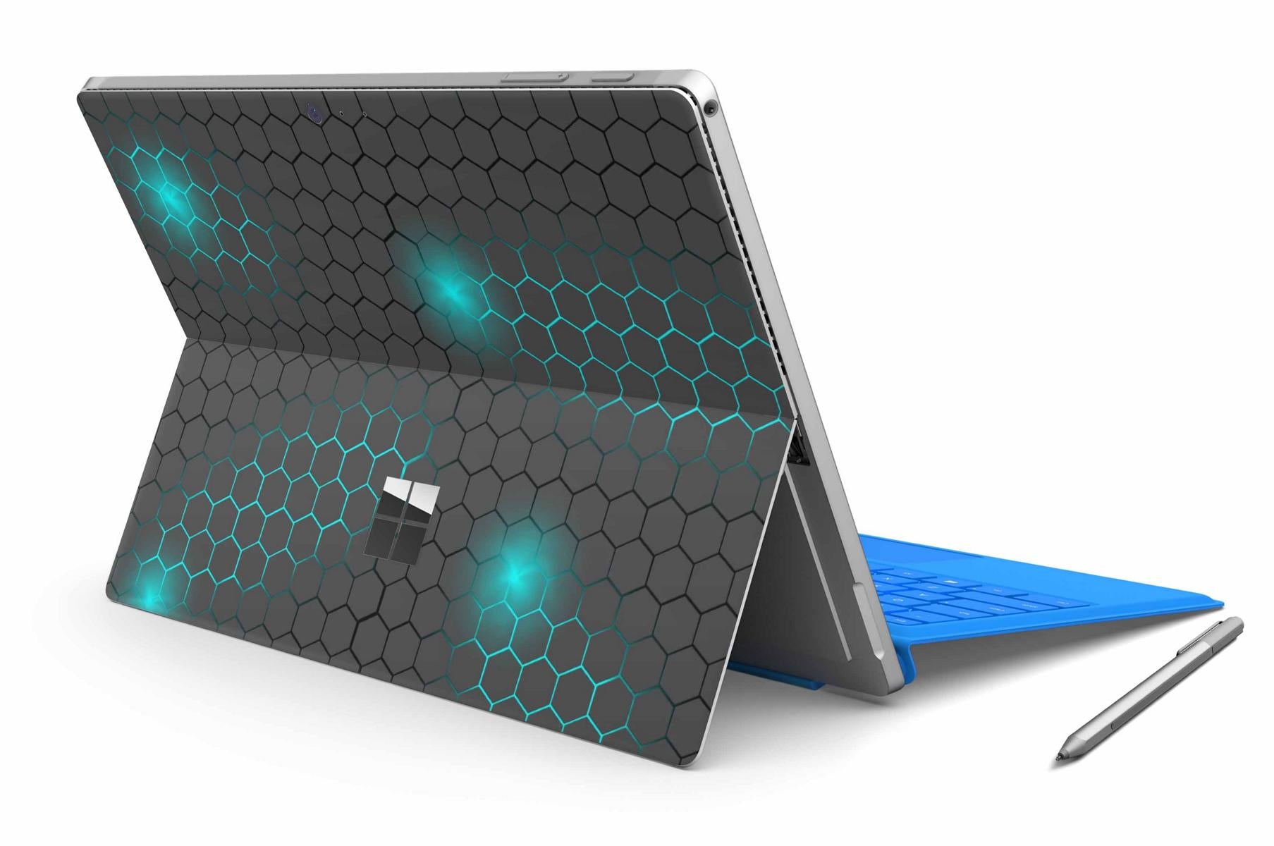 Microsoft Surface Pro Skins Design Vinyl Premium Folie Modellwahl Motiv Exo Small blue Aufkleber skins4u   