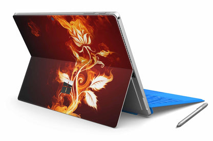 Microsoft Surface Pro Skins Design Vinyl Premium Folie Modellwahl Motiv Flower of Fire Aufkleber skins4u   