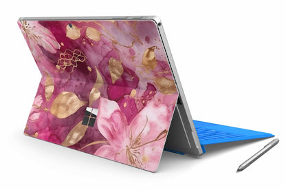 Microsoft Surface Pro Skins Design Vinyl Premium Folie Modellwahl Motiv Flower Power Aufkleber skins4u   