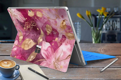 Microsoft Surface Pro Skins Design Vinyl Premium Folie Modellwahl Motiv Flower Power Aufkleber skins4u   