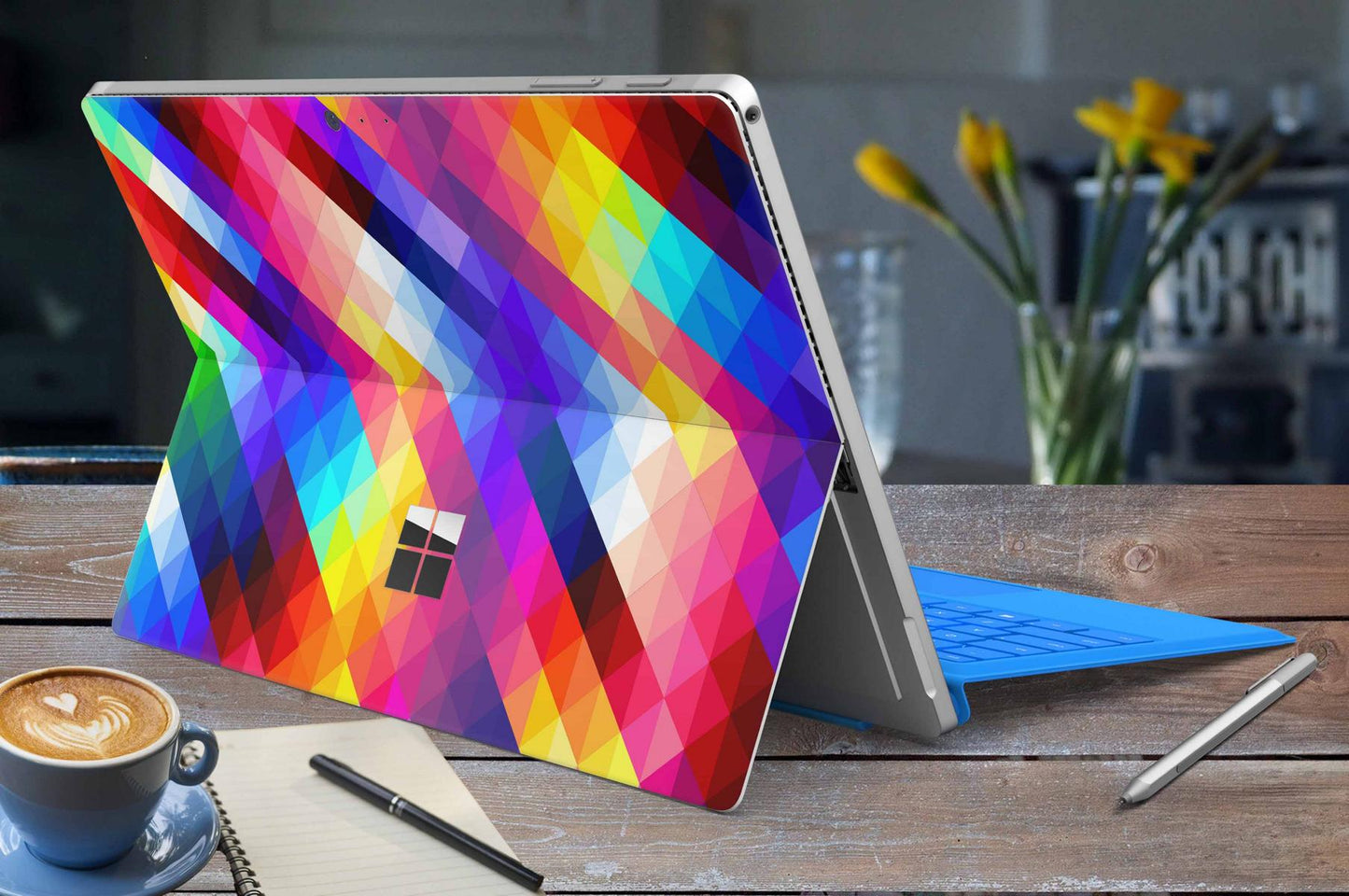 Microsoft Surface Pro Skins Design Vinyl Premium Folie Modellwahl Motiv Geo Aufkleber skins4u   