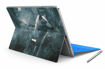 Microsoft Surface Pro Skins Design Vinyl Premium Folie Modellwahl Motiv Ghost Wolf Aufkleber skins4u   