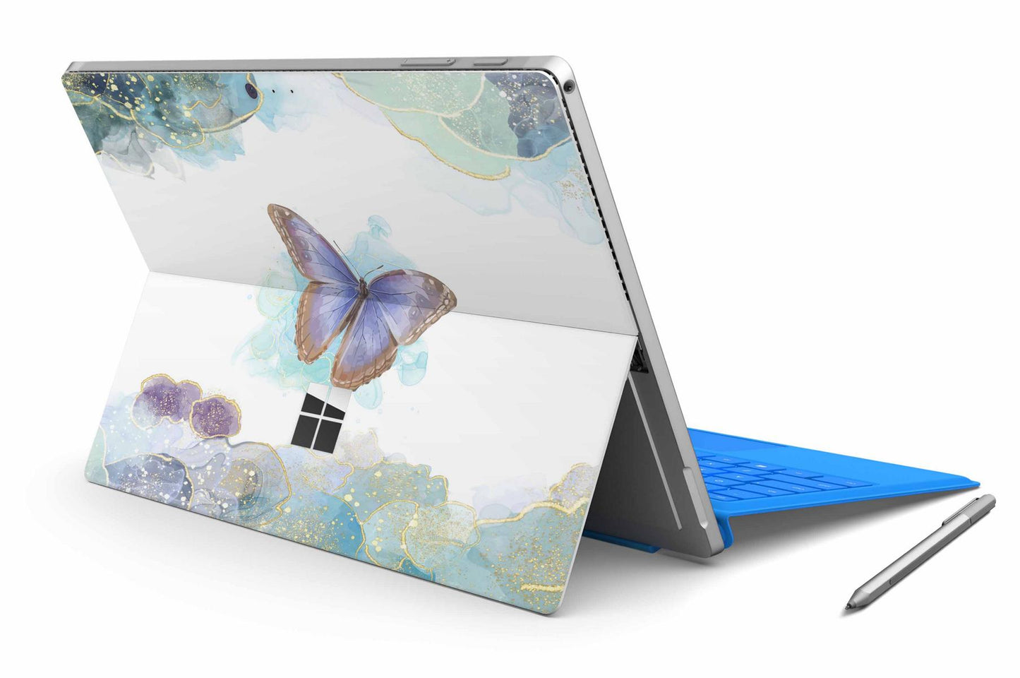 Microsoft Surface Pro Skins Design Vinyl Premium Folie Modellwahl Motiv Glitter Butterfly Aufkleber skins4u   