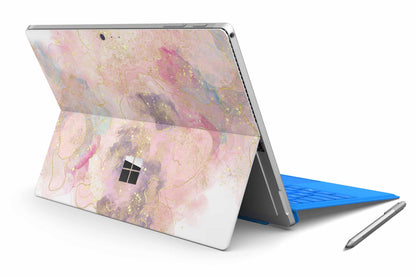 Microsoft Surface Pro Skins Design Vinyl Premium Folie Modellwahl Motiv Glitter Rose Aufkleber skins4u   