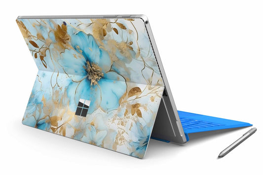 Microsoft Surface Pro Skins Design Vinyl Premium Folie Modellwahl Motiv Gold blue Fabtasy Aufkleber skins4u   