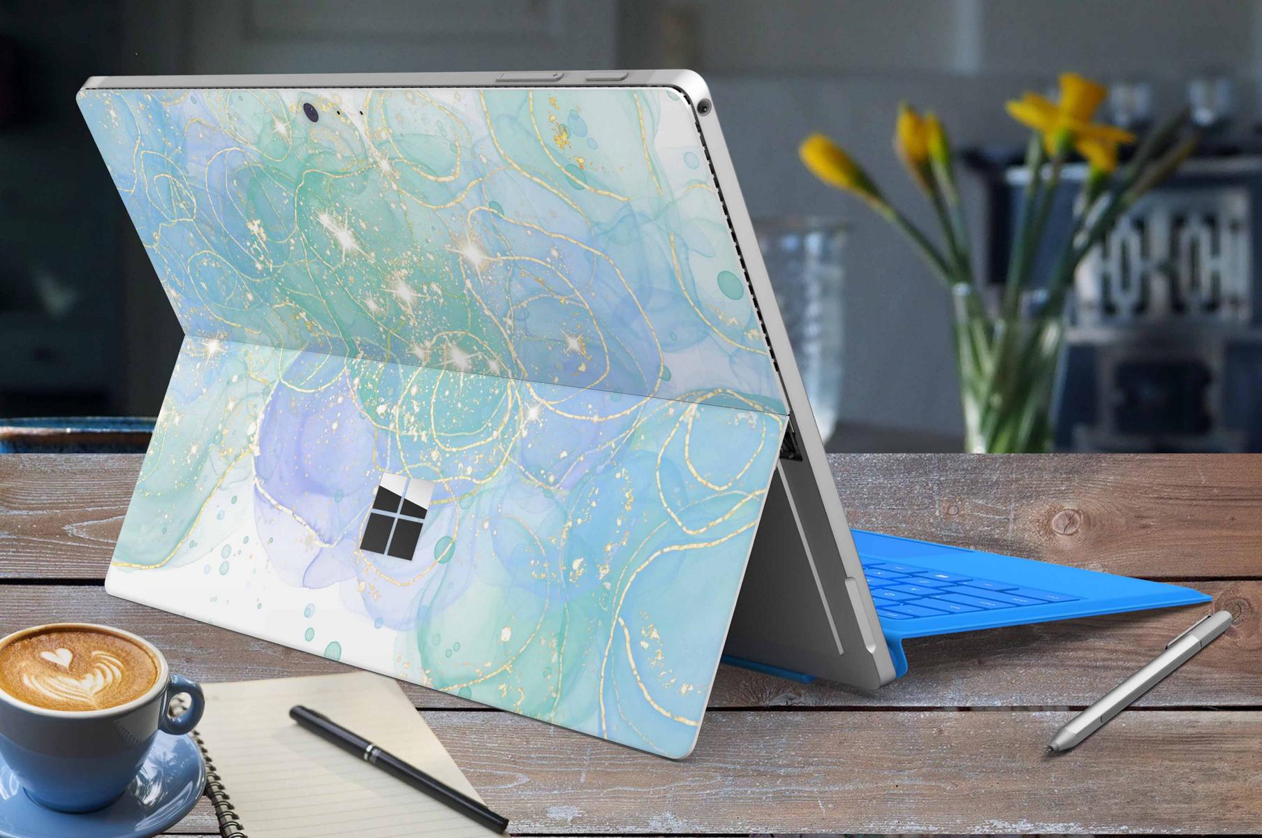 Microsoft Surface Pro 9 Skin Design Vinyl Premium Folie Modellwahl Motiv Mermaid Aufkleber skins4u   