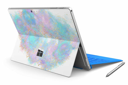 Microsoft Surface Pro Skins Design Vinyl Premium Folie Modellwahl Motiv Pink Glitter Aufkleber skins4u   