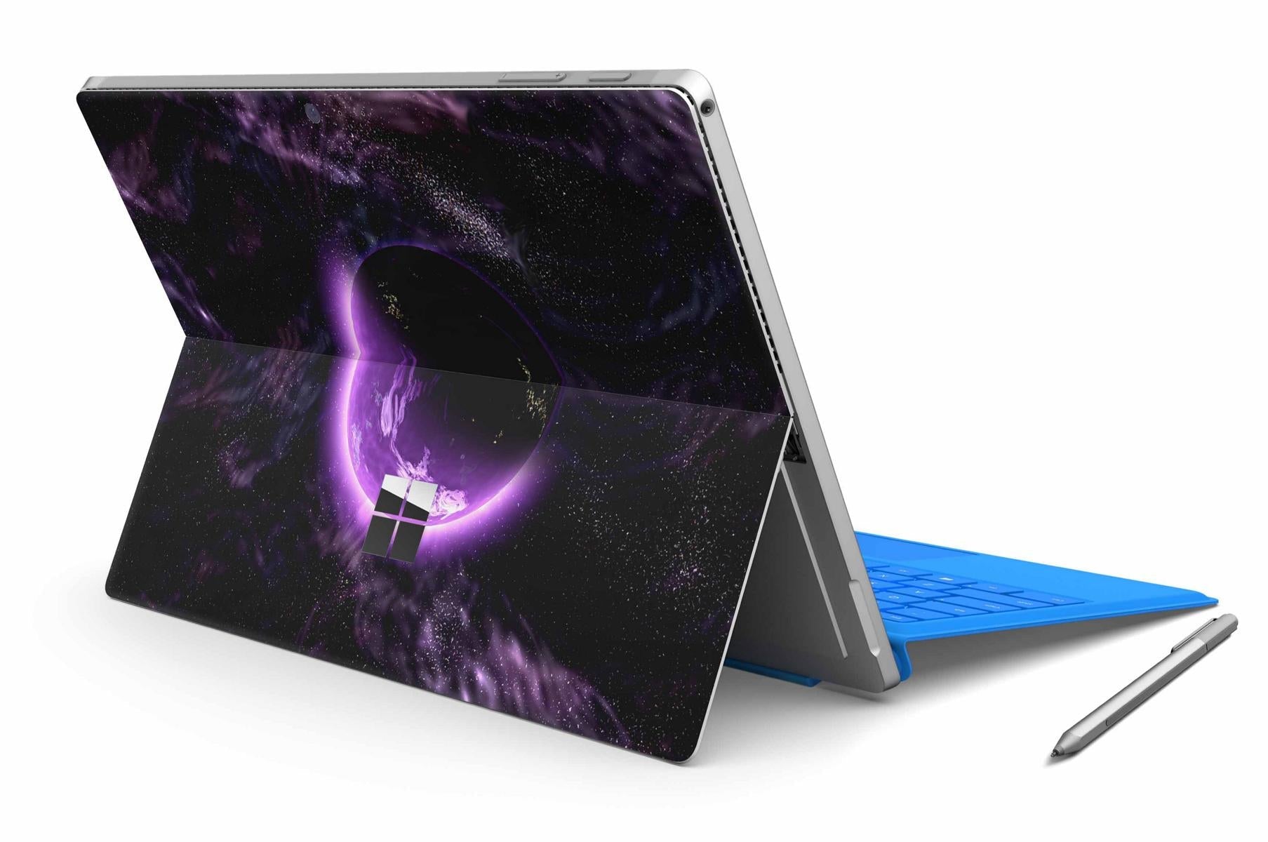 Microsoft Surface Pro 4 / 5 / 6 Skin Design Vinyl Premium Folie Modellwahl Motiv Purple Space Aufkleber skins4u   