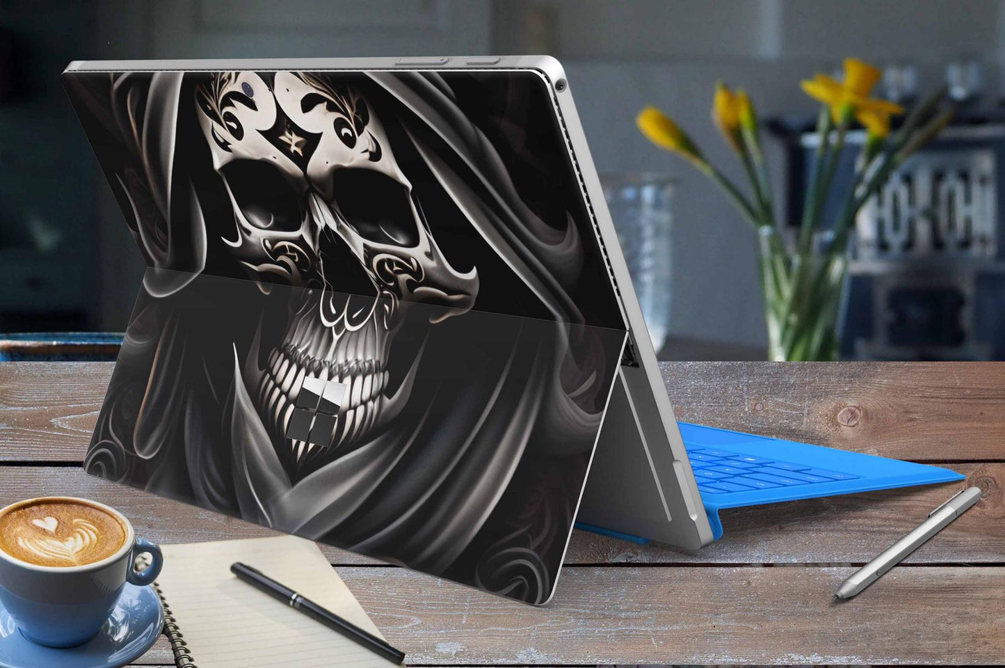 Microsoft Surface Pro Skins Design Vinyl Premium Folie Modellwahl Motiv Skullmaster Aufkleber skins4u   