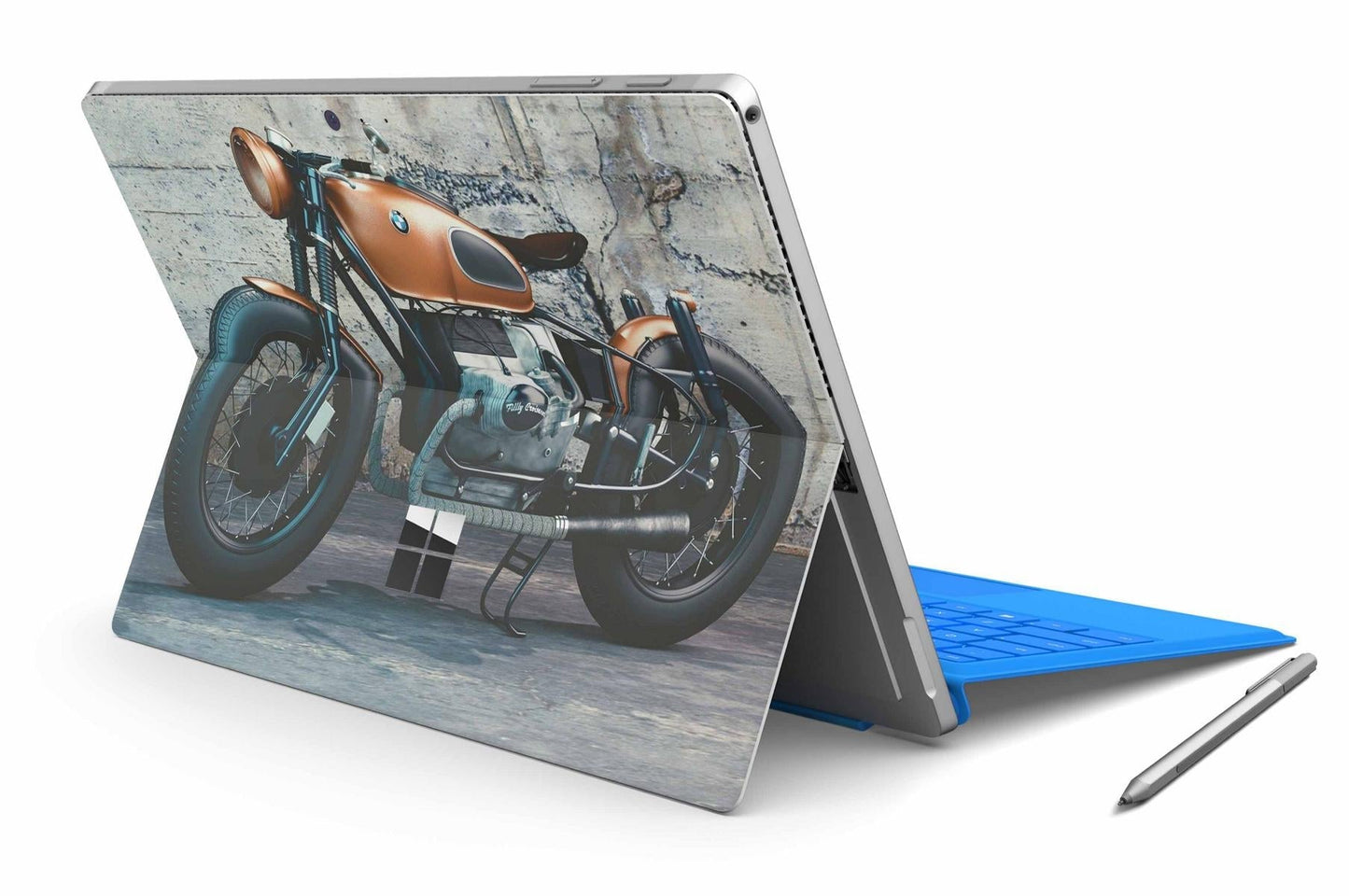 Microsoft Surface Pro 10 Skin Design Vinyl Premium Folie Modellwahl Motiv Vintage Bike Aufkleber skins4u   