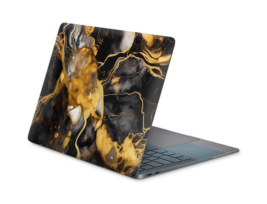MacBook Pro Skin Design Aufkleber Schutzfolie Cover Dark Gold skins4u