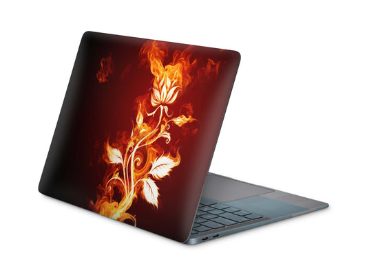 MacBook Pro Skin Design Aufkleber Schutzfolie Cover Flower of Fire skins4u