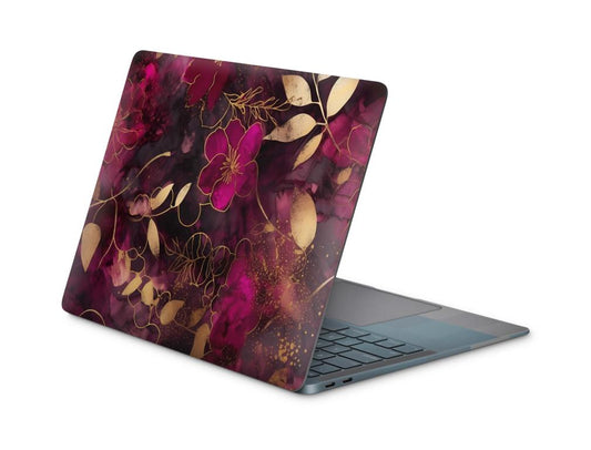 MacBook Pro Skins Design Aufkleber Schutzfolie Cover Skin Flowers Dark MacBook Pro Skins skins4u   