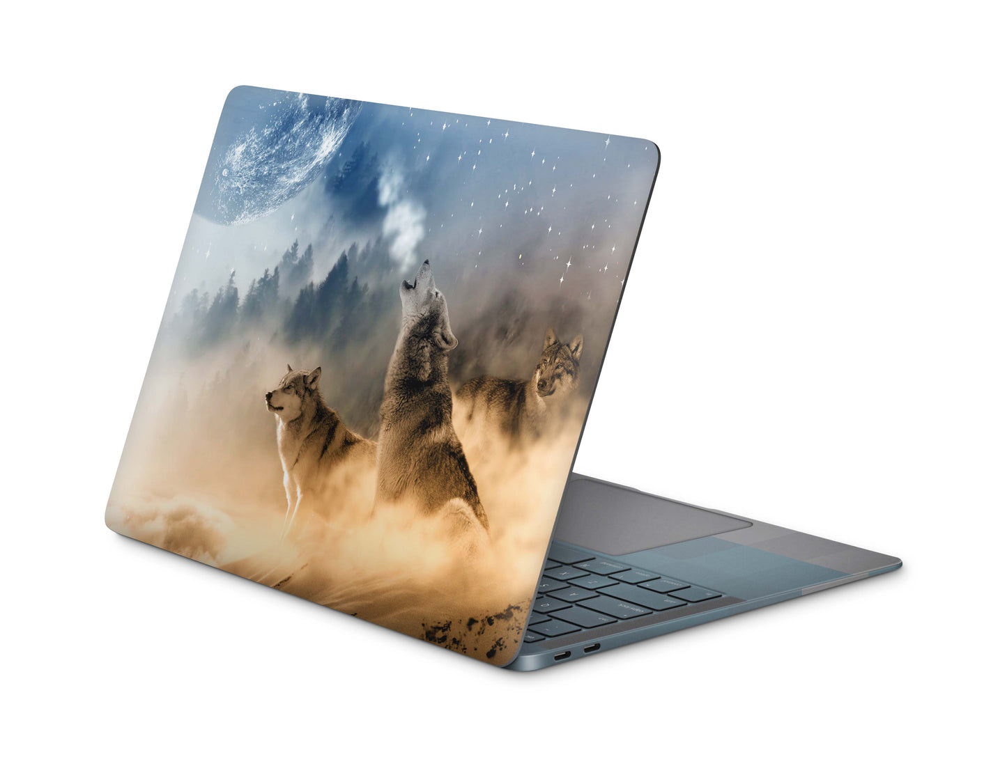 MacBook Pro Skin Design Aufkleber Schutzfolie Cover Howling Moon skins4u