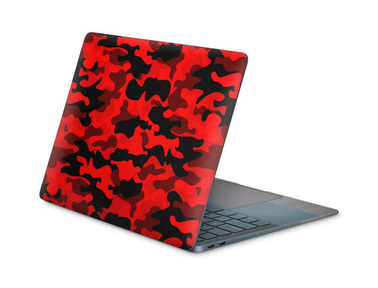 MacBook Air Skin Cover Kratzer Schutzfolie Aufkleber Red Camouflage Elektronik-Sticker & -Aufkleber skins4u   