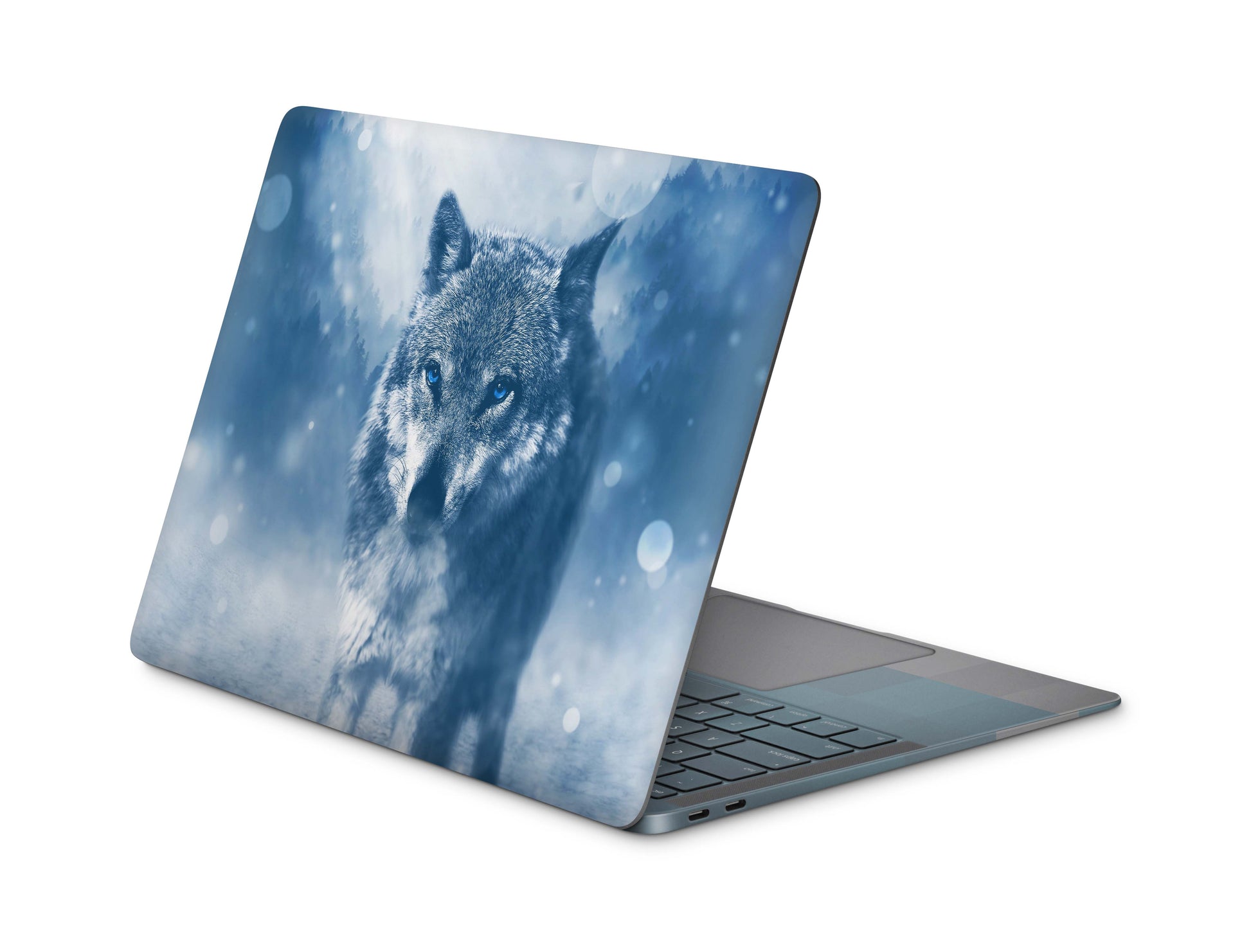 MacBook Pro Skin Design Aufkleber Schutzfolie Cover Wolf blue eyes skins4u