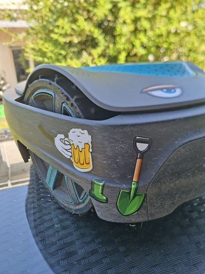 Aufkleber Set Mähroboter Saugroboter Accessoires Sticker Set