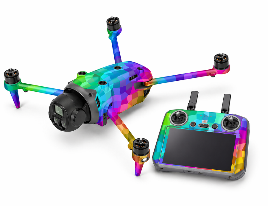 DJI Mavic 4 Pro Skin Folien Set Drohnen Aufkleber + RC2 Controller CRUO Aufkleber Skins4u