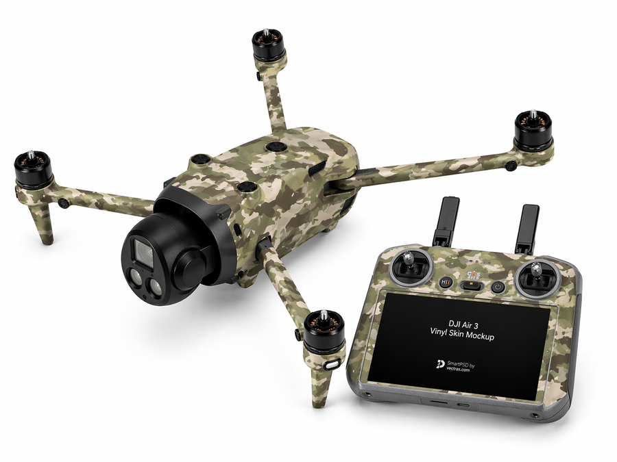DJI Mavic 4 Pro Skin Folien Set Drohnen Aufkleber + RC2 Controller FC Camo Aufkleber Skins4u