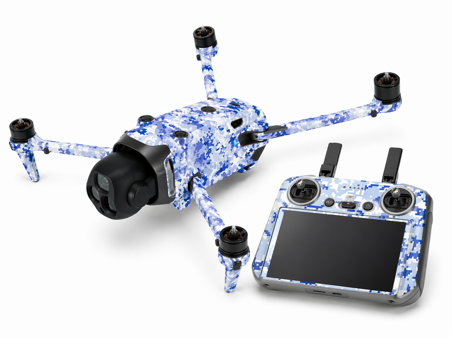 DJI Mavic 4 Pro Skin Folien Set Drohnen Aufkleber + RC2 Controller Sky Camo Aufkleber Skins4u