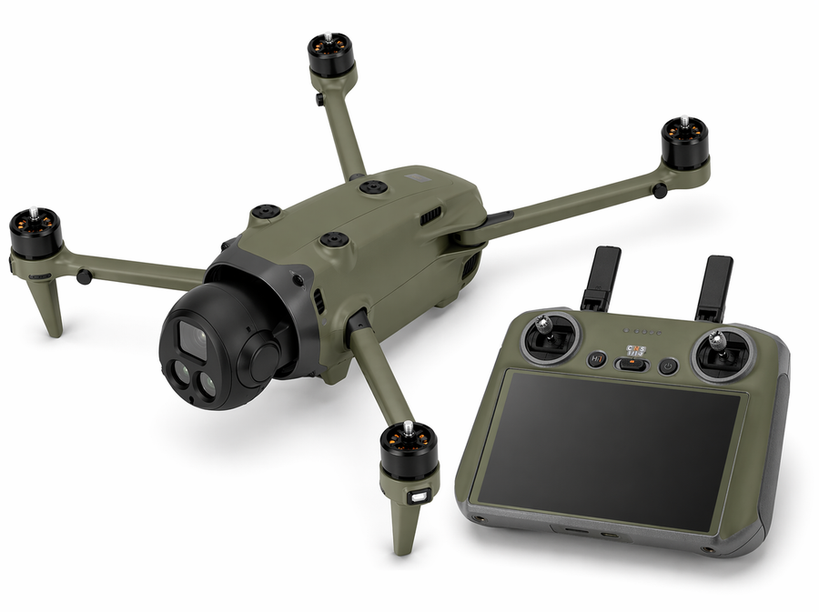 DJI Mavic 4 Pro Skin Folien Set Drohnen Aufkleber + RC2 Controller Solid State olive Aufkleber Skins4u
