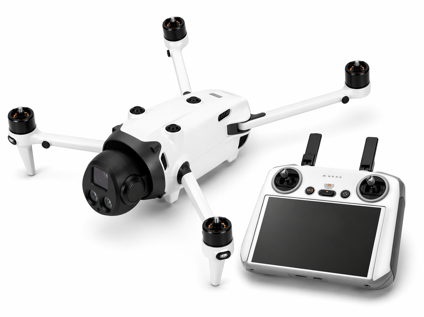DJI Mavic 4 Pro Skin Folien Set Drohnen Aufkleber + RC2 Controller Solid State weiss Aufkleber Skins4u
