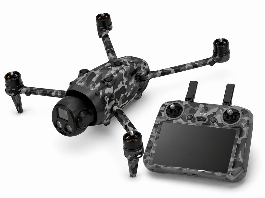 DJI Mavic 4 Pro Skin Folien Set Drohnen Aufkleber + RC2 Controller Urban Camo Aufkleber Skins4u