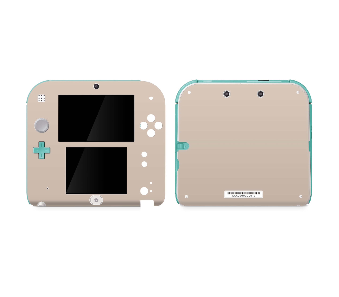 Nintendo 2DS Schutzfolie Skin Vinyl Design Aufkleber Cream Aufkleber Skins4u   