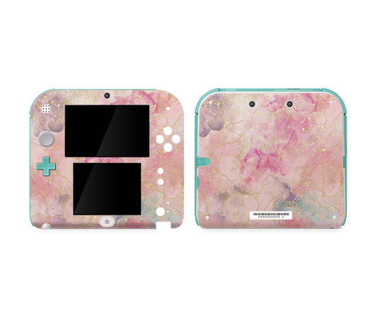 Nintendo 2DS Schutzfolie Skin Vinyl Design Aufkleber Deluxe Pink Aufkleber Skins4u   