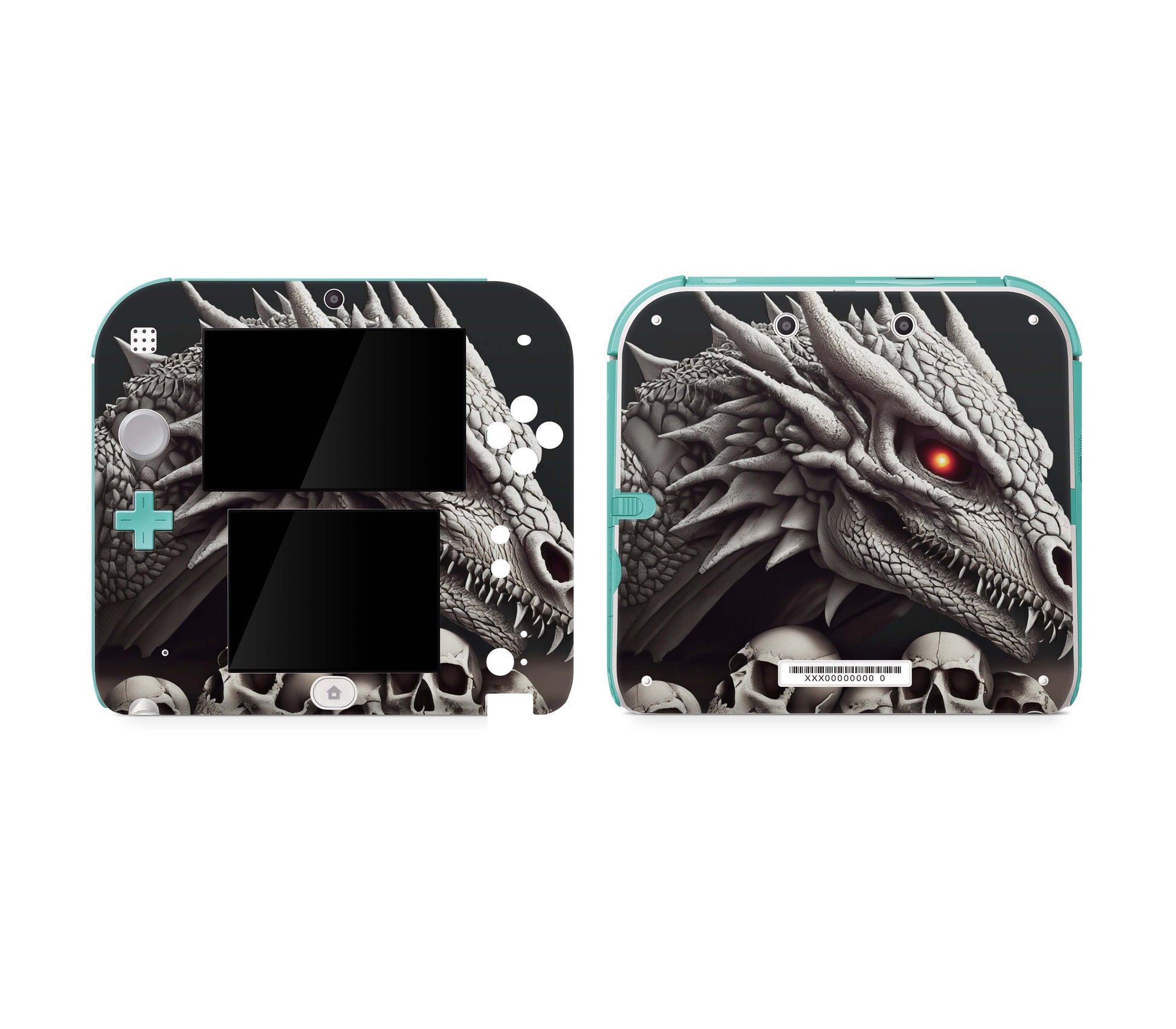 Nintendo 2DS Schutzfolie Skin Vinyl Design Aufkleber Dragon Skull Aufkleber Skins4u   