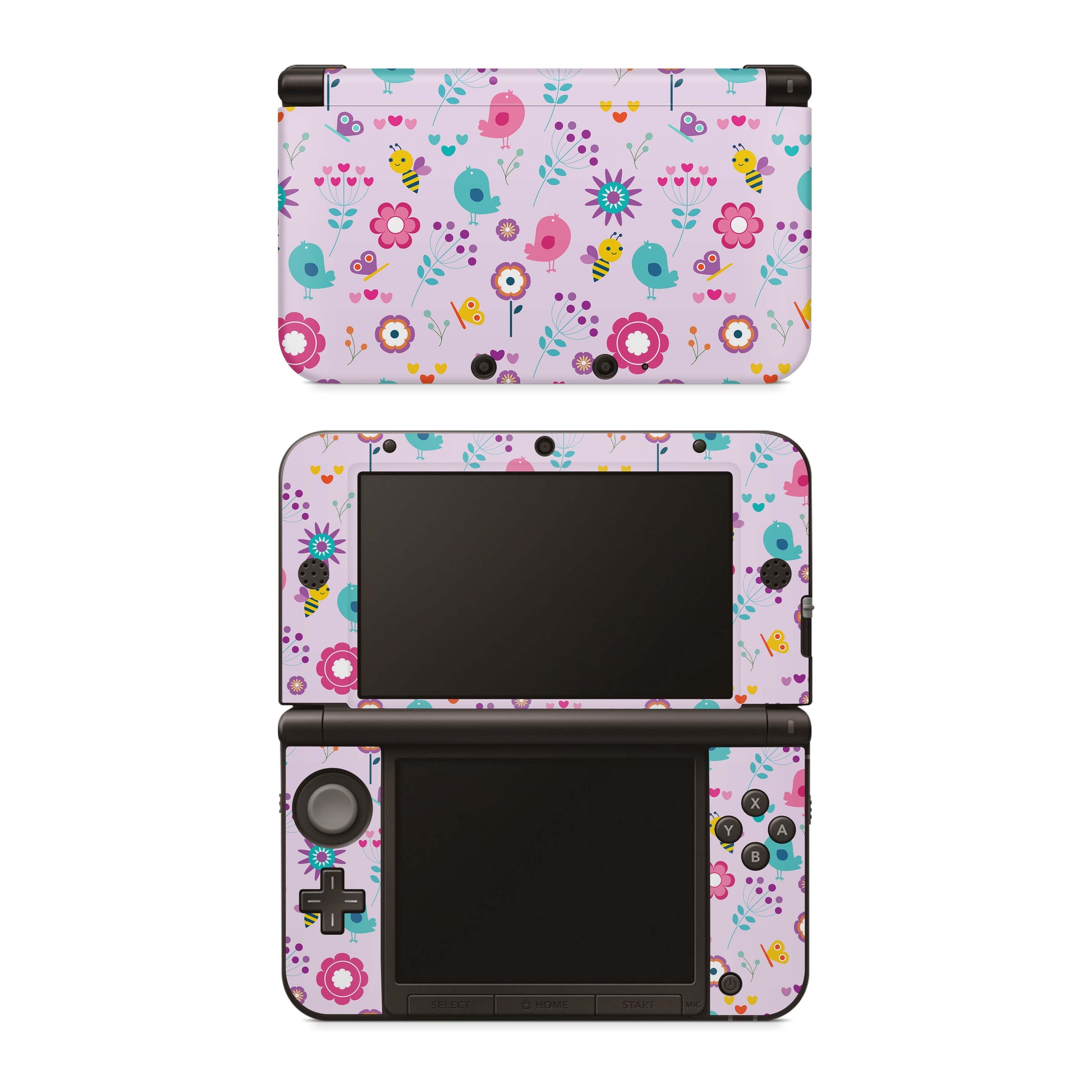 Nintendo 3DS Skins Vinyl Skin für 3DS, 3DS XL, NEW 3DS XL Motiv Birds Vintage Aufkleber Skins4u   