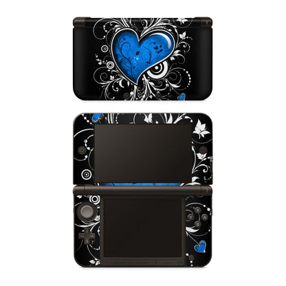 Nintendo 3DS Skins Vinyl Skin für 3DS, 3DS XL, NEW 3DS XL Motiv Blue Heart