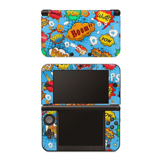 Nintendo 3DS Skins Vinyl Skin für 3DS, 3DS XL, NEW 3DS XL Motiv Comics blau Aufkleber Skins4u   