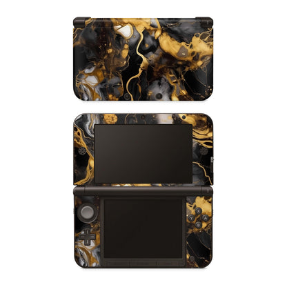 Nintendo 3DS Skins Vinyl Skin für 3DS, 3DS XL, NEW 3DS XL Motiv Dark Gold Aufkleber Skins4u   