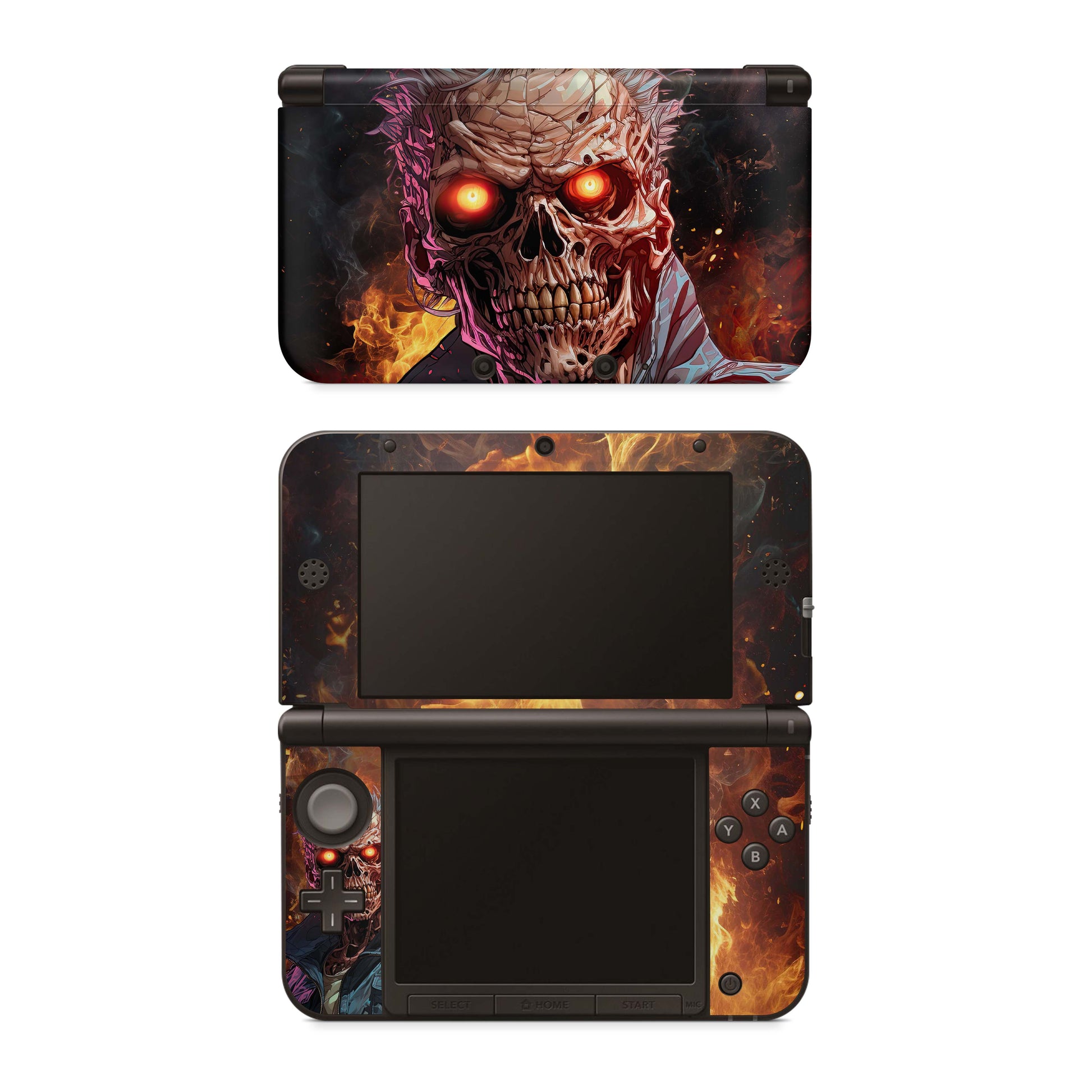 Nintendo 3DS Skins Vinyl Skin für 3DS, 3DS XL, NEW 3DS XL Motiv Zombie Fire Aufkleber Skins4u   