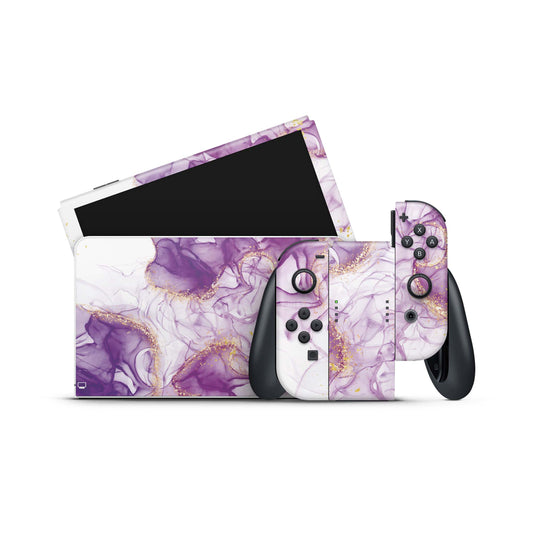 Nintendo Switch Skin Wrap Aufkleber Vinyl Skins Folie Design Lavendel Dreams Aufkleber Skins4u   