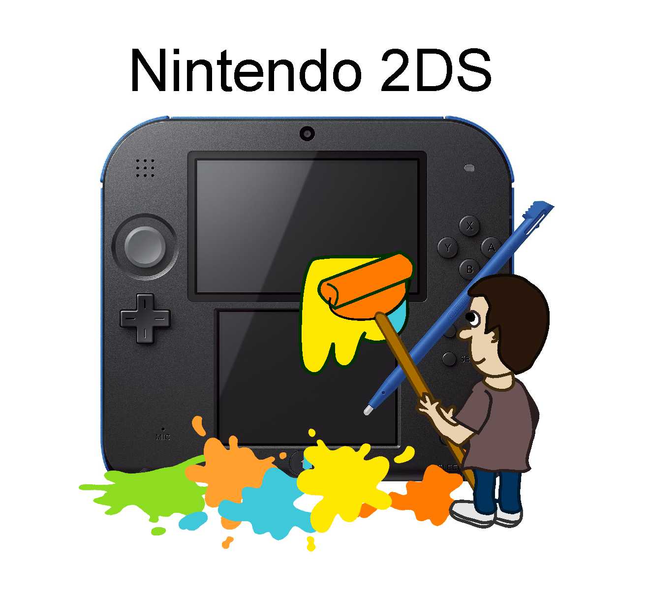 Nintendo 2DS Skin Aufkleber Schutzfolie selbst gestalten Individuell Aufkleber Skins4u   