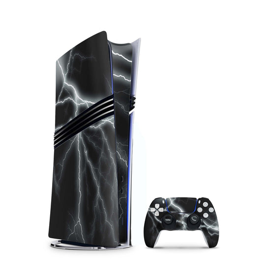 PS5 Pro Skin Aufkleber Design Schutzfolie + Controller Skin Folie Apocalypse black Aufkleber Skins4u   