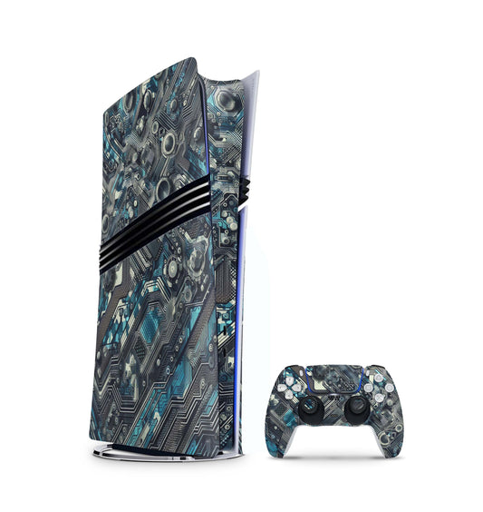 PS5 Pro Skin Aufkleber Design Schutzfolie + Controller Skin Folie Platine Aufkleber Skins4u   