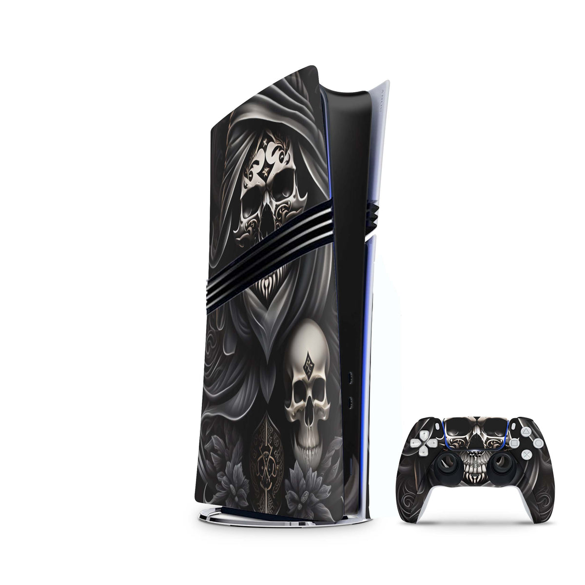 PS5 Pro Skin Skullmaster mit passendem Controller Skin