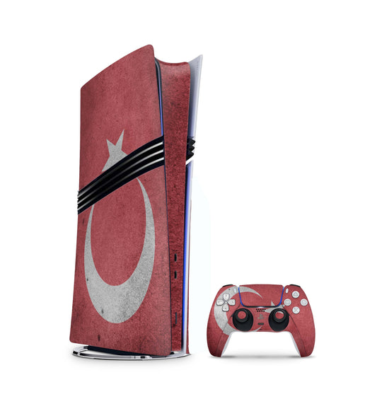 PS5 Pro Skin Aufkleber Design Schutzfolie + Controller Skin Folie Türkei Aufkleber Skins4u   