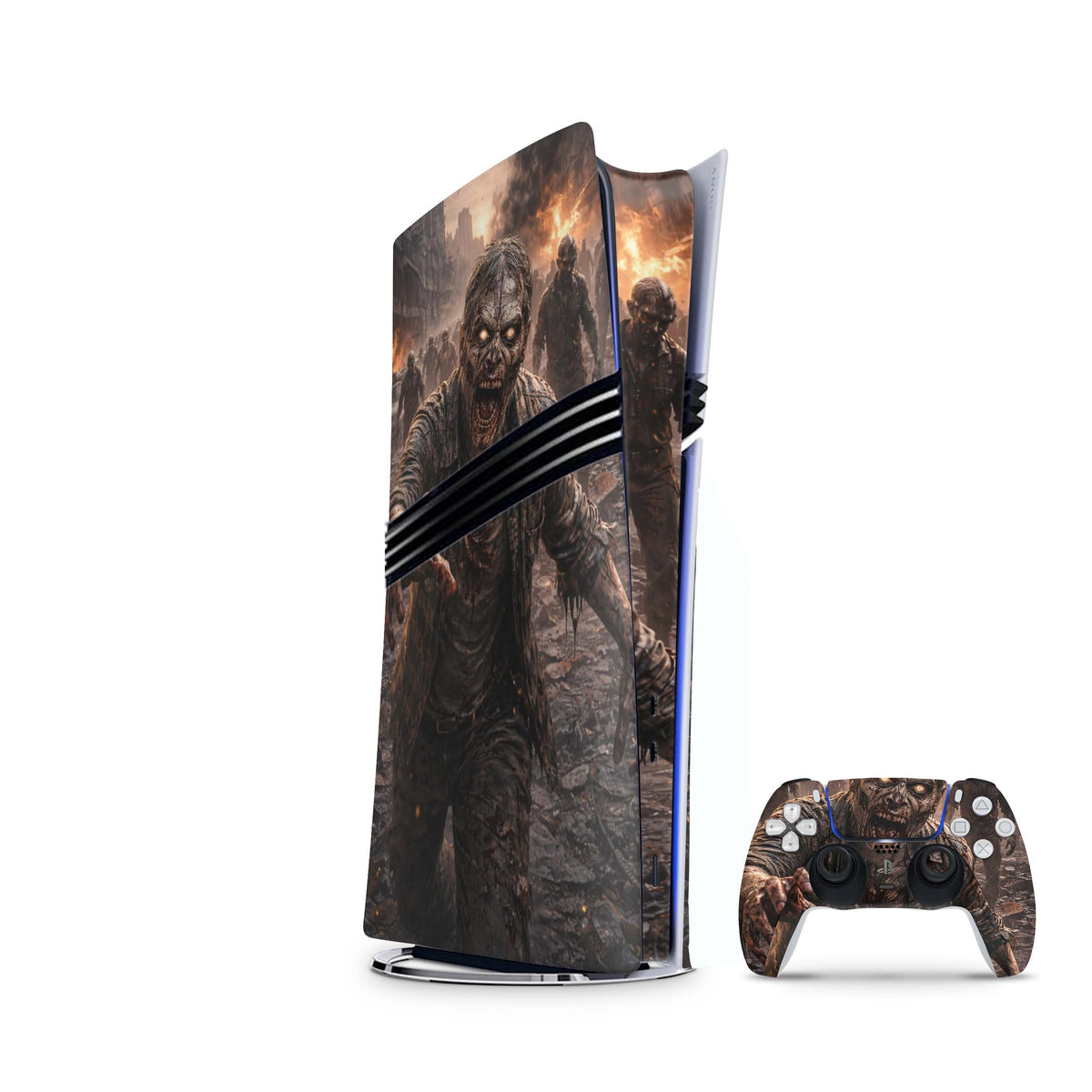 PS5 Pro Skin Zombie mit passendem Controller Skin