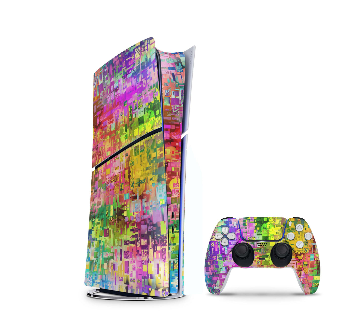 PS5 Slim Skins DIGITAL Edition Aufkleber Design Premium Playstation 5 Skin + PS5 Controller Skin Abstract Aufkleber skins4u   