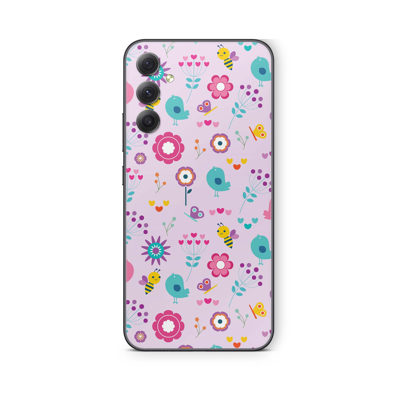 Samsung Galaxy S24 FE Skin Schutzfolie Aufkleber Skins Design Birds Vintage Elektronik-Sticker & -Aufkleber skins4u