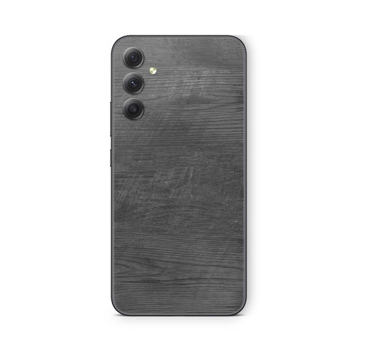 Samsung Galaxy A55 Skin Schutzfolie Aufkleber Skins Design Black Woodgrain Elektronik-Sticker & -Aufkleber skins4u   