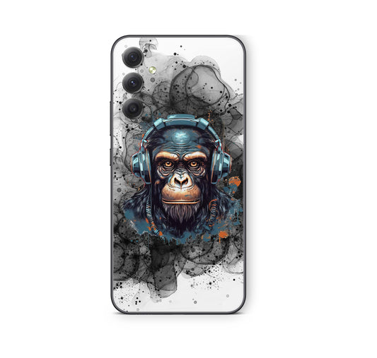 Samsung Galaxy S24 FE Skin Schutzfolie Aufkleber Skins Design Black smoke Monkey Elektronik-Sticker & -Aufkleber skins4u