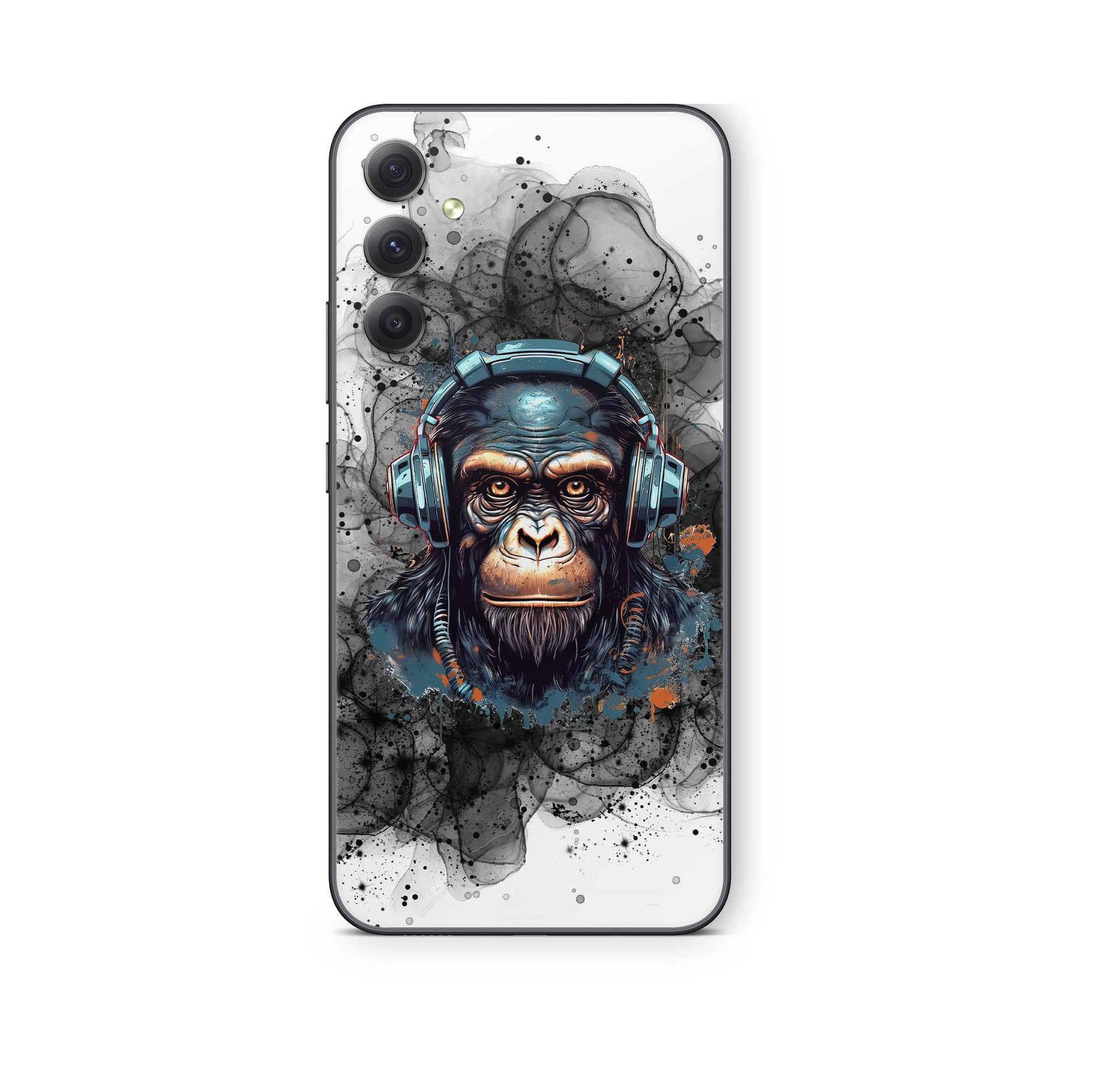 Samsung Galaxy A15 Skin Schutzfolie Aufkleber Skins Design Black smoke Monkey Elektronik-Sticker & -Aufkleber skins4u
