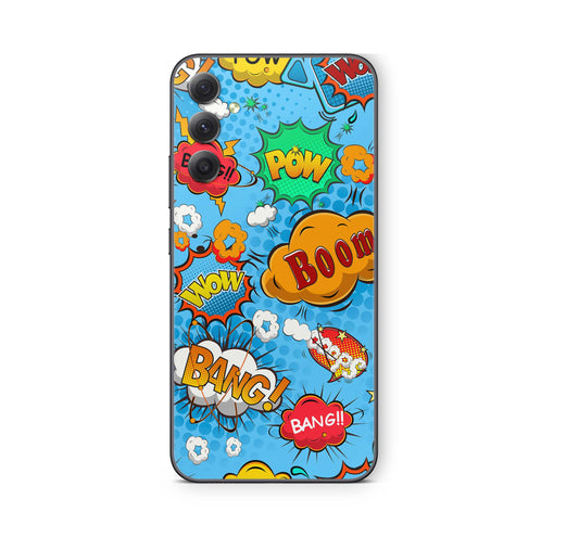 Samsung Galaxy A55 Skin Schutzfolie Aufkleber Skins Design Comics blau Elektronik-Sticker & -Aufkleber skins4u   